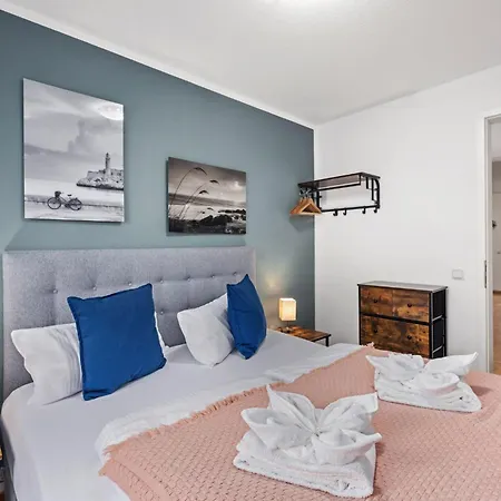 Strand-apartment, Strandkorb, Meeresrauschen, Parkplatz شقة فيلهلمسهافن