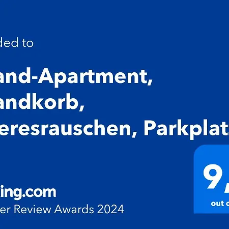 Apartamento Strand-apartment, Strandkorb, Meeresrauschen, Parkplatz