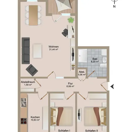 Strand-apartment, Strandkorb, Meeresrauschen, Parkplatz *
